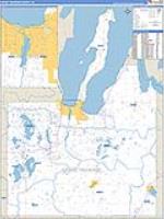 Grand Traverse, Mi Carrier Route Wall Map